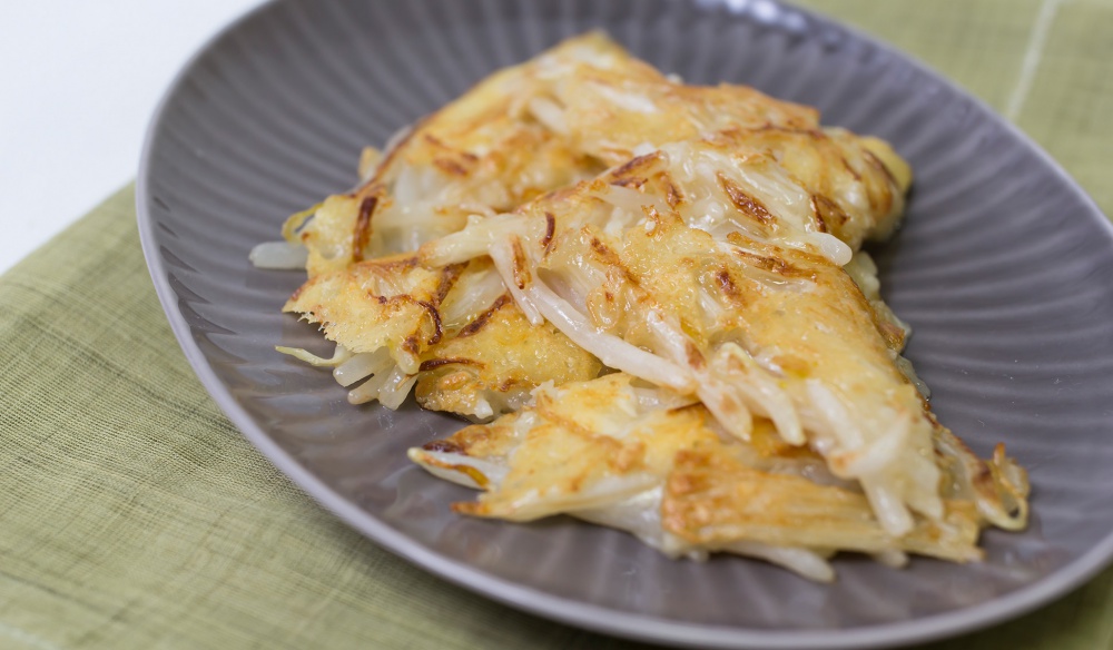 チヂミ風焼きもやし